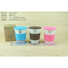 KC-00977 cute design, ceramic coffee mug with silicone lid